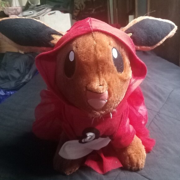 Pokemon x Build-A-Bear Eevee Plush Toy Stuffed Animal 2017 16" - Picture 1 of 8